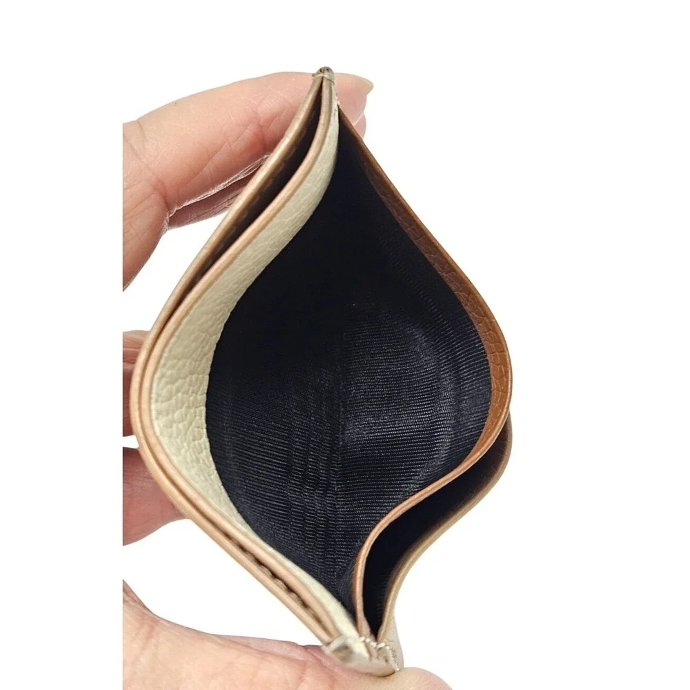 Burberry‎ TB Logo Card Holder 🤎 Tan Beige Colorblock
